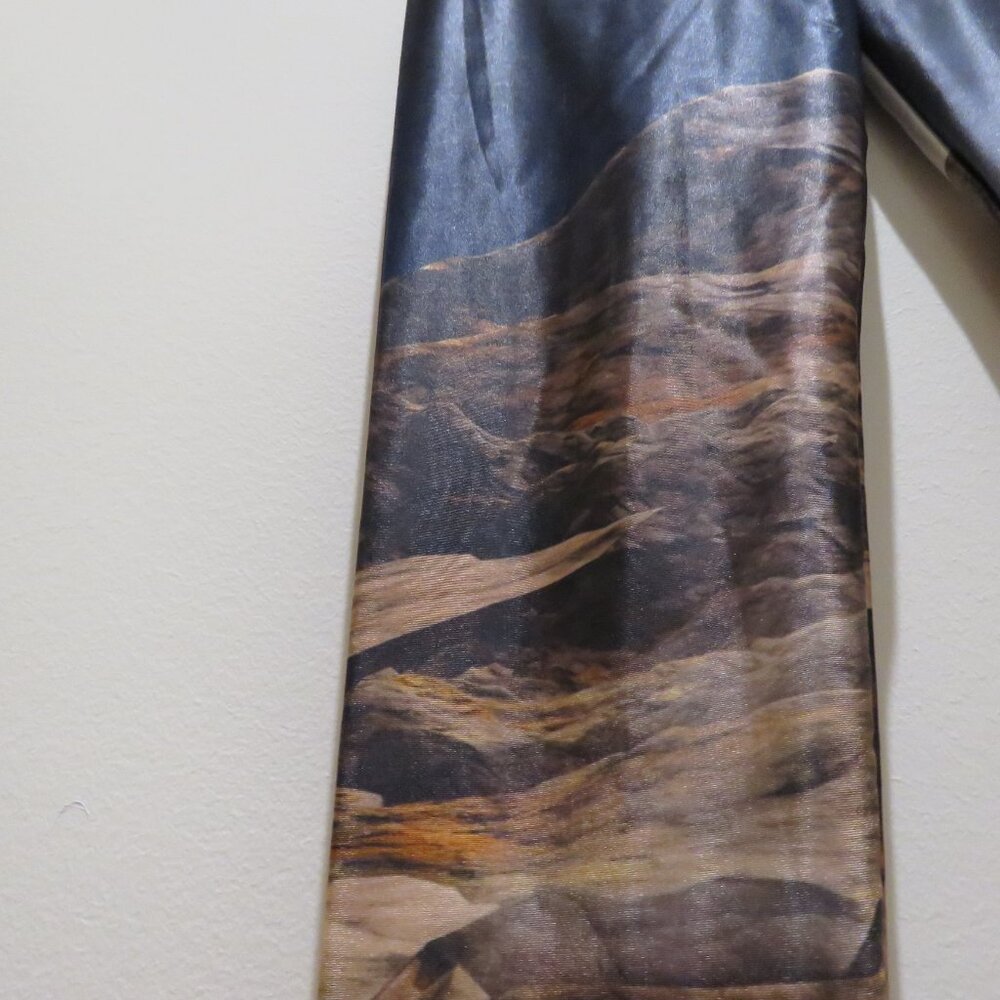 BLACKMILK Mountains Of Mars 2.0 Leggings Alt Punk Goth Stretch Shine - Size M - Picture 8 of 15